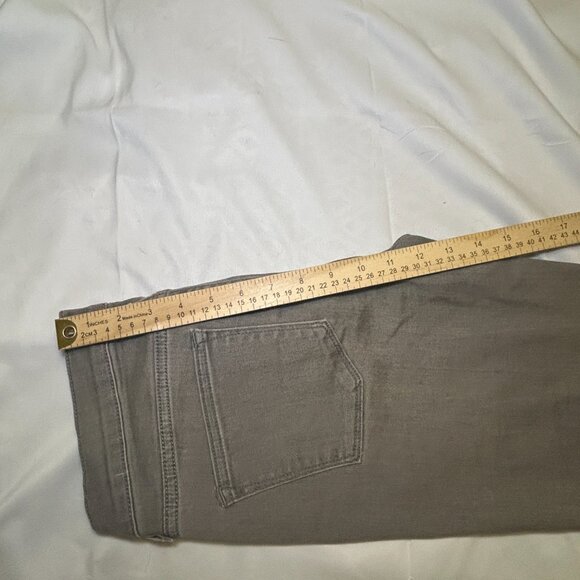 J.Crew Mercantile Skinny Jeans Mid-Rise Fit Stretchy Distressed Denim Grey‎ W 27 - Picture 7 of 10